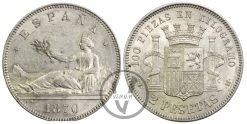 Poder Ejecutivo, 2 Pesetas Madrid 1870 (*18*74)