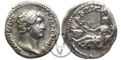 Adriano, denario África (136 d.C.)