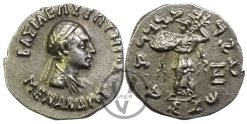 Menandro I Soter, Dracma Bactria (165-130 a.C.)